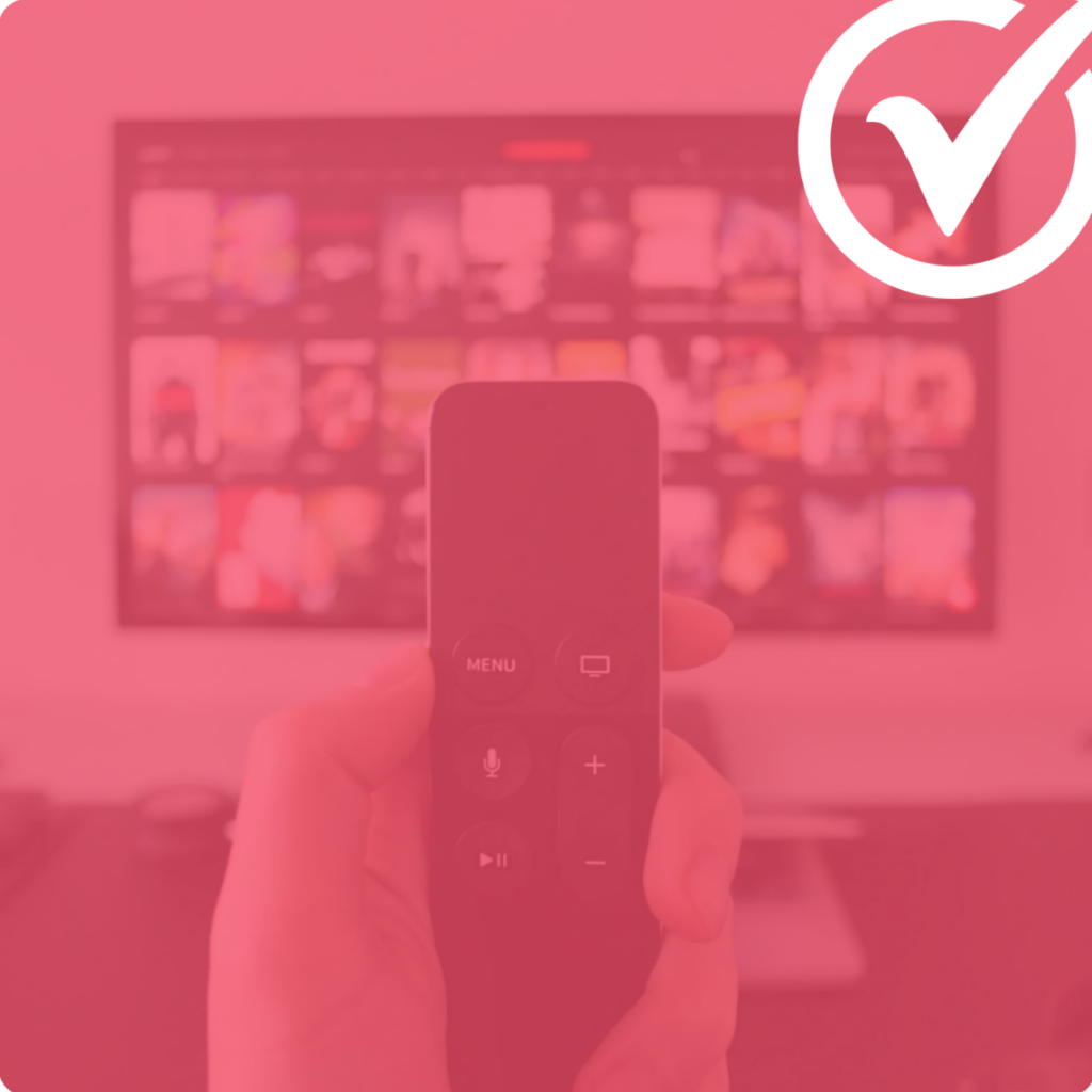 Remote control pointing at television